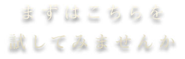 試してみませんか